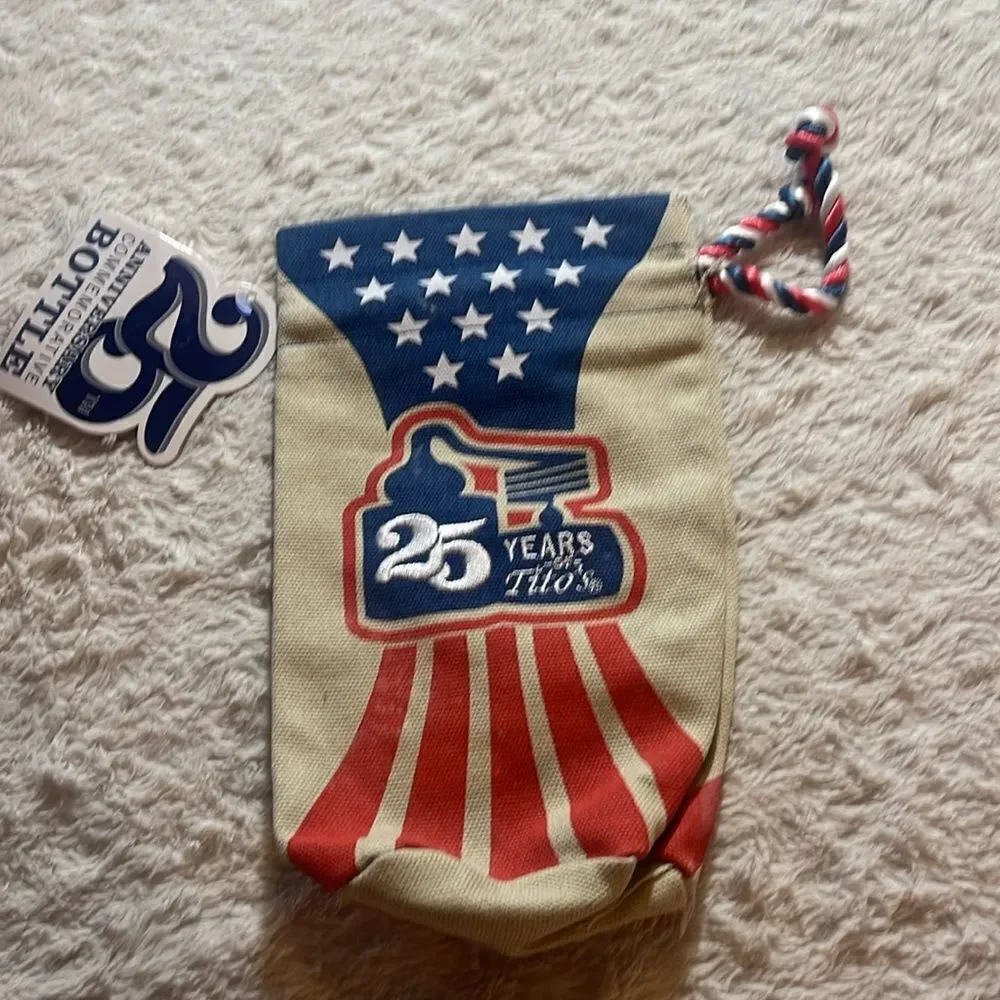 NWT Titos 25th anniversary commemorative bottle cover